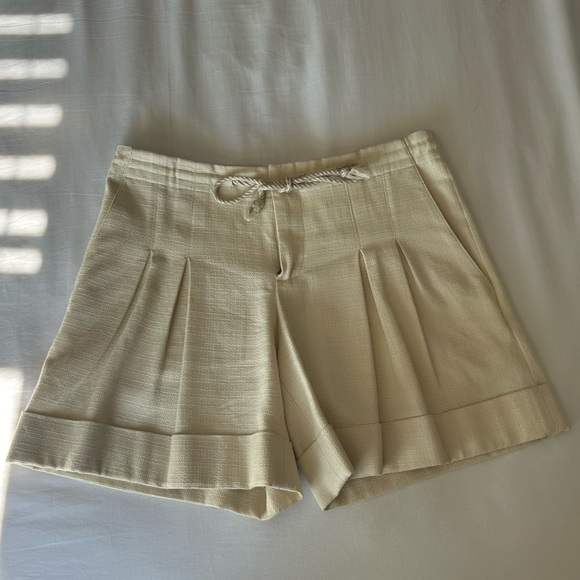 Beige | Rebecca Taylor | 100% | Cotton shorts - Picture 1 of 4